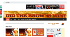 Desktop Screenshot of didthebrownswin.com